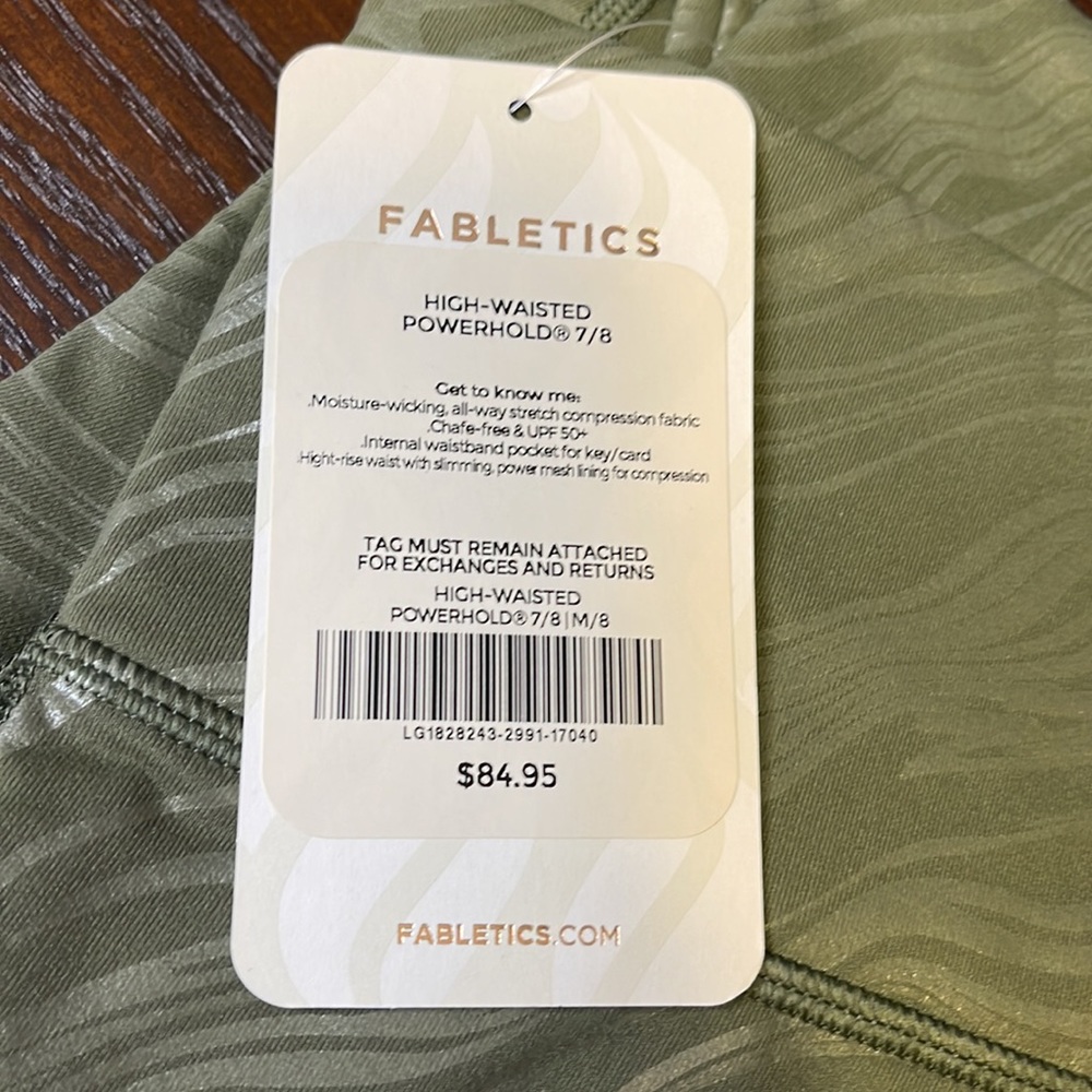 Fabletics Ranger Green High-Waisted Powerhold 7/8 - Medium - Picture 2 of 6